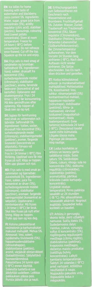 Sun Lolly Vannmelon & Bjørnebær 8 stk.