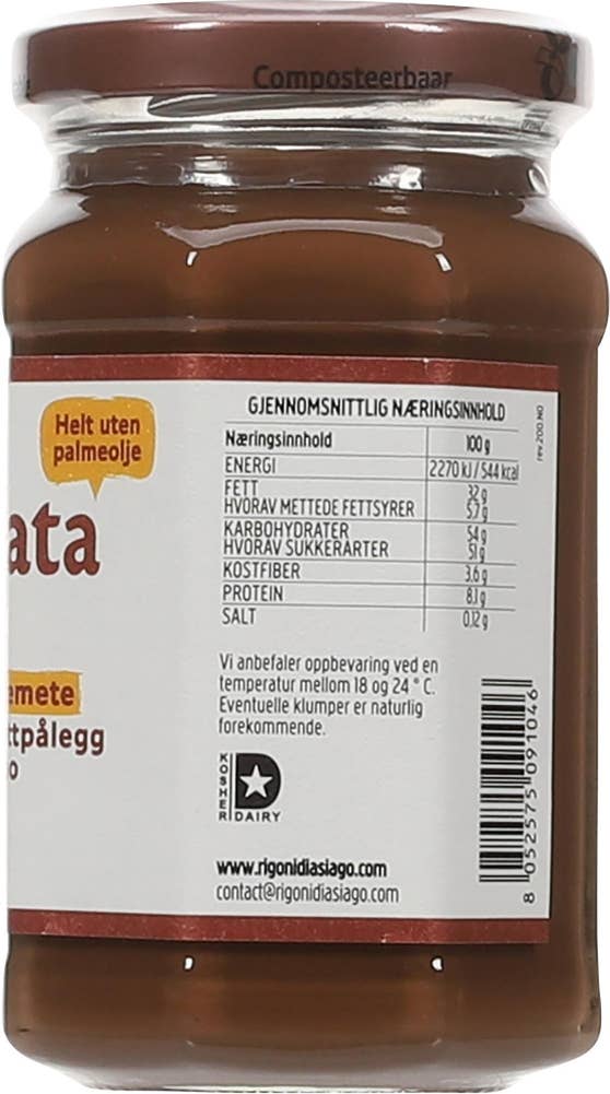 Rigoni di Asiago Nocciolata Økologisk hasselnøttpålegg
