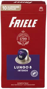 Friele Lungo Intenso Styrke 8, kaffekapsler