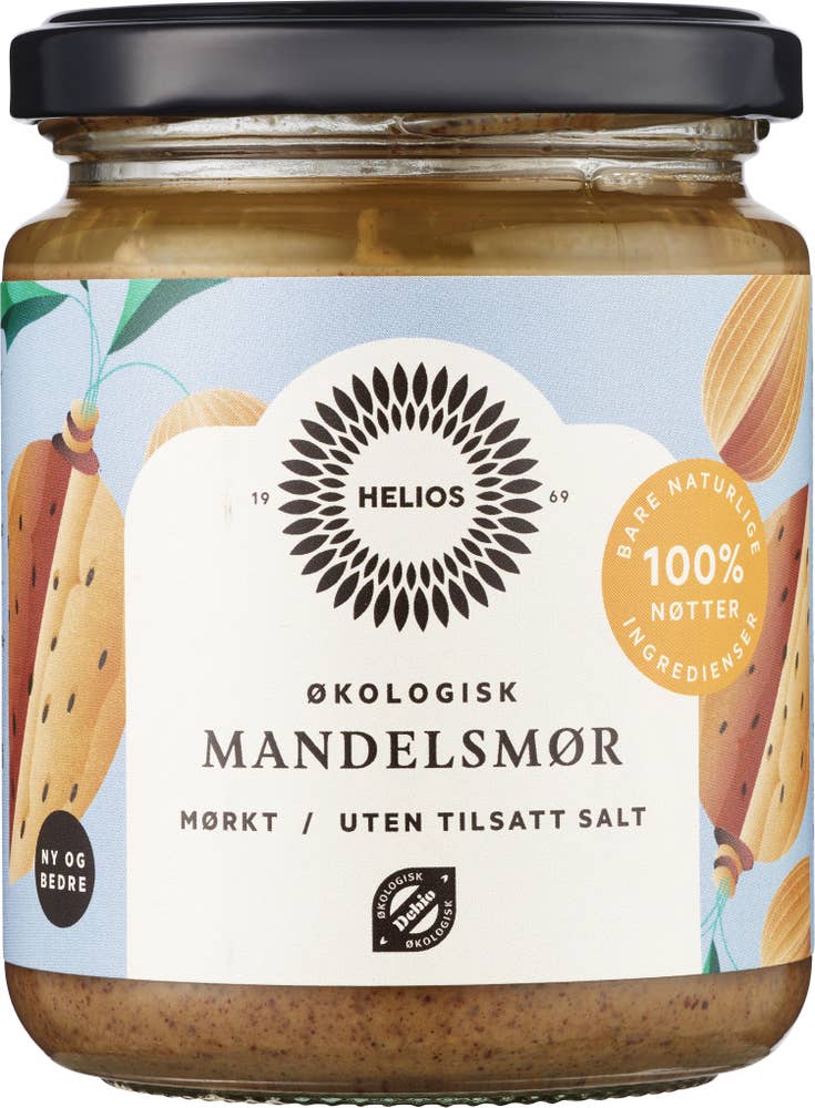 Helios Mandelsmør mørkt Økologisk