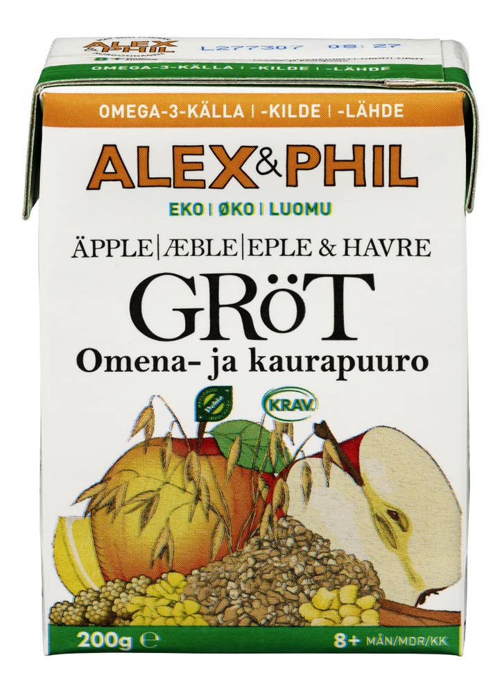 Alex&Phil Barnemat Eple- og havregrøt Fra 8 mnd