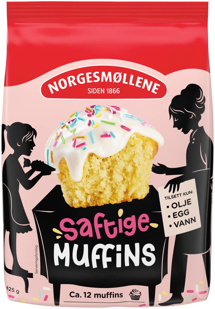 Norgesmøllene Saftige muffins