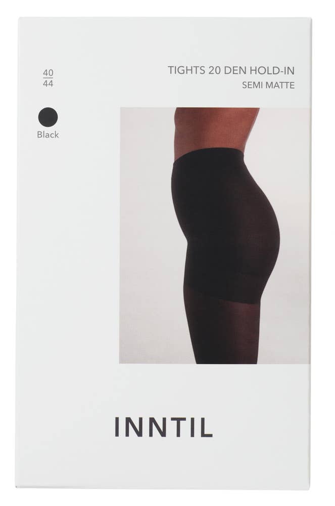 Inntil Strømpebukse Hold-In 20 DEN Sort, str. 40-44, semi-matt