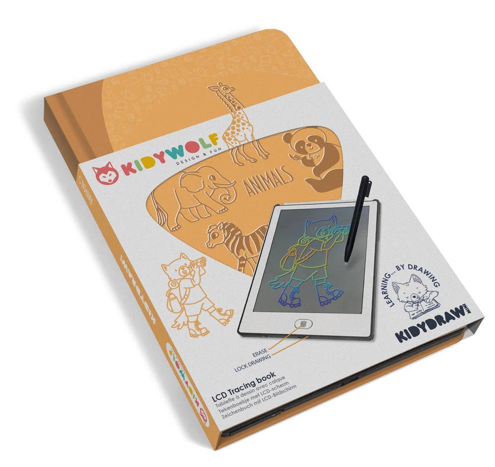 Kidywolf Mini-LCD tegnebrett Dyr Fra 4-7 år