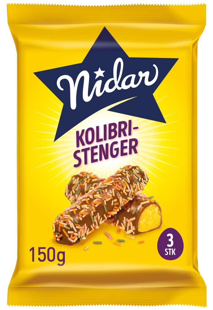 Nidar Påskemarsipan Kolibristenger 3 stk