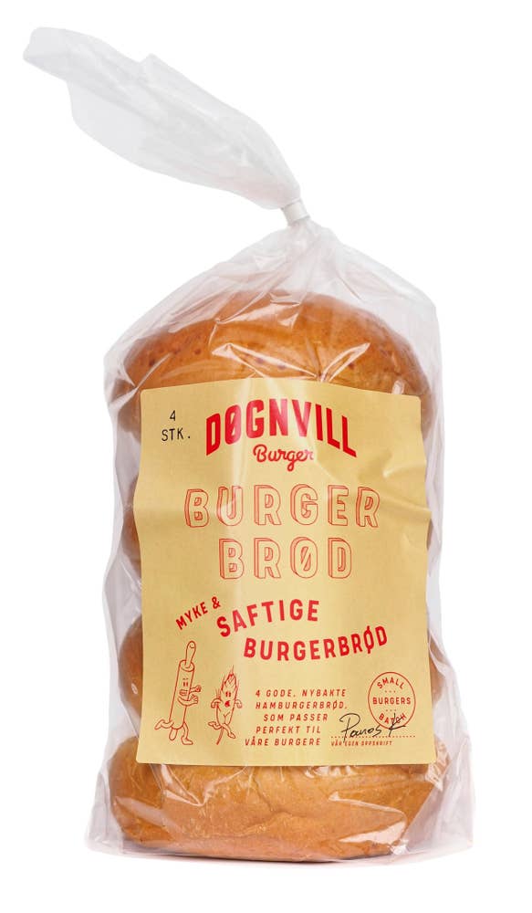 Døgnvill Burgerbrød 360 g