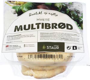 Staur Fjellbakeri Multibrød fine 4 stk
