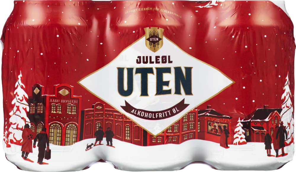 Aass Bryggeri UTEN Juleøl 6pk 0.33*6