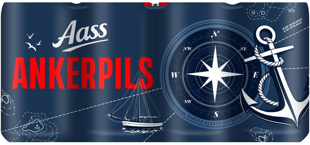 Aass Bryggeri Aass Ankerpils 12 x 0,33l