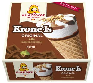 Diplom-is Krone-is sjokolade 6 stk