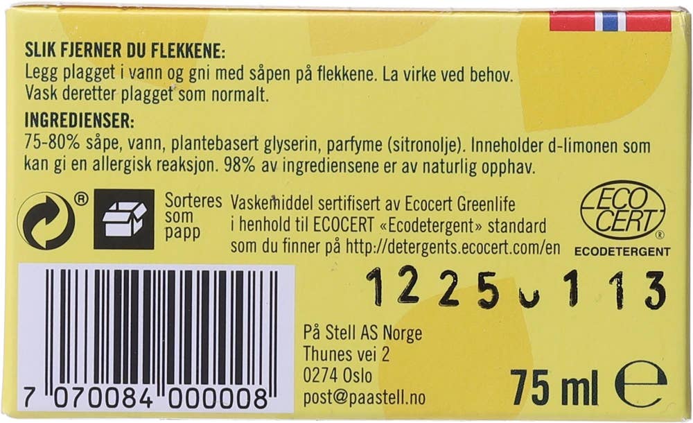 Plettfri Sitronsåpe