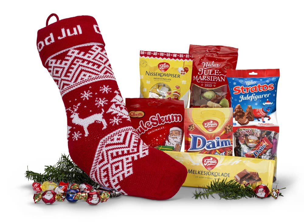 Ferdigfylt Julestrømpe