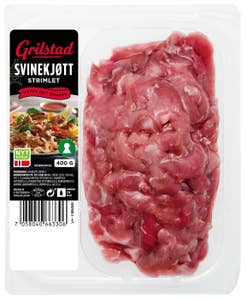 Strimlet svinekjøtt