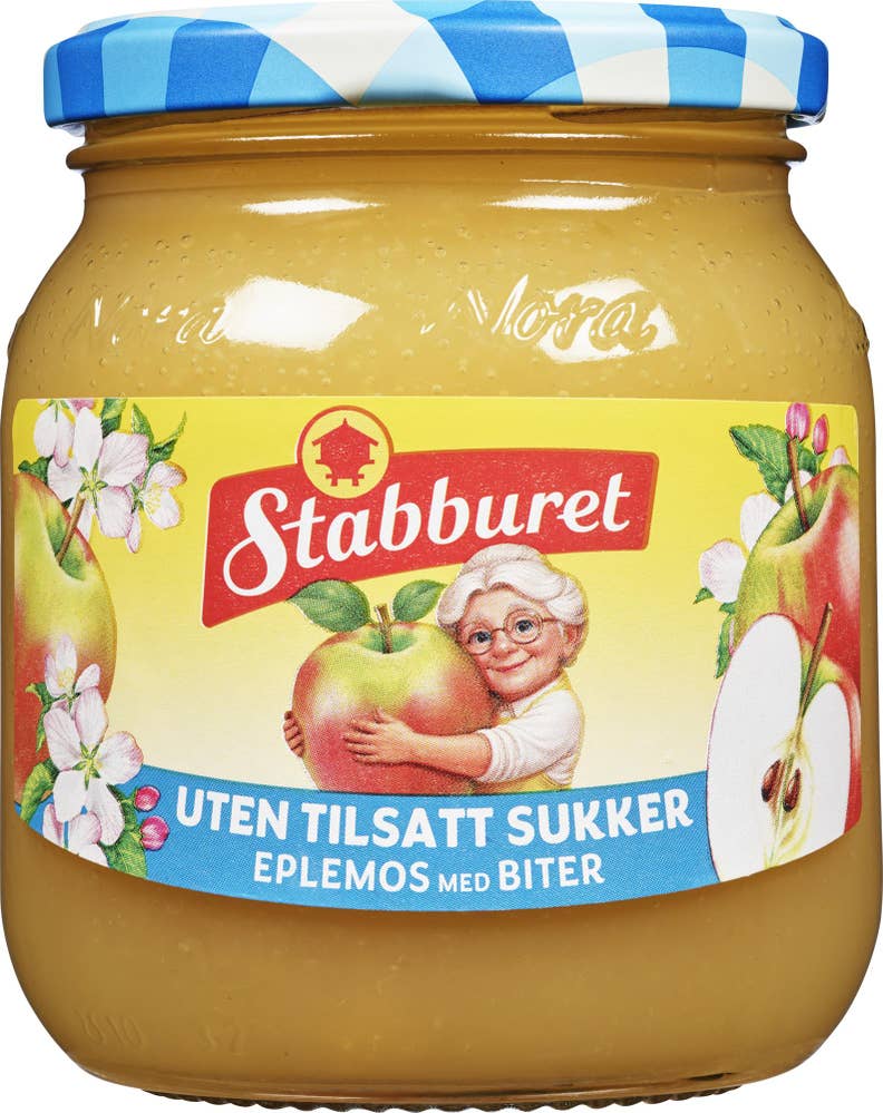 Stabburet Eplesyltetøy Uten tilsatt sukker