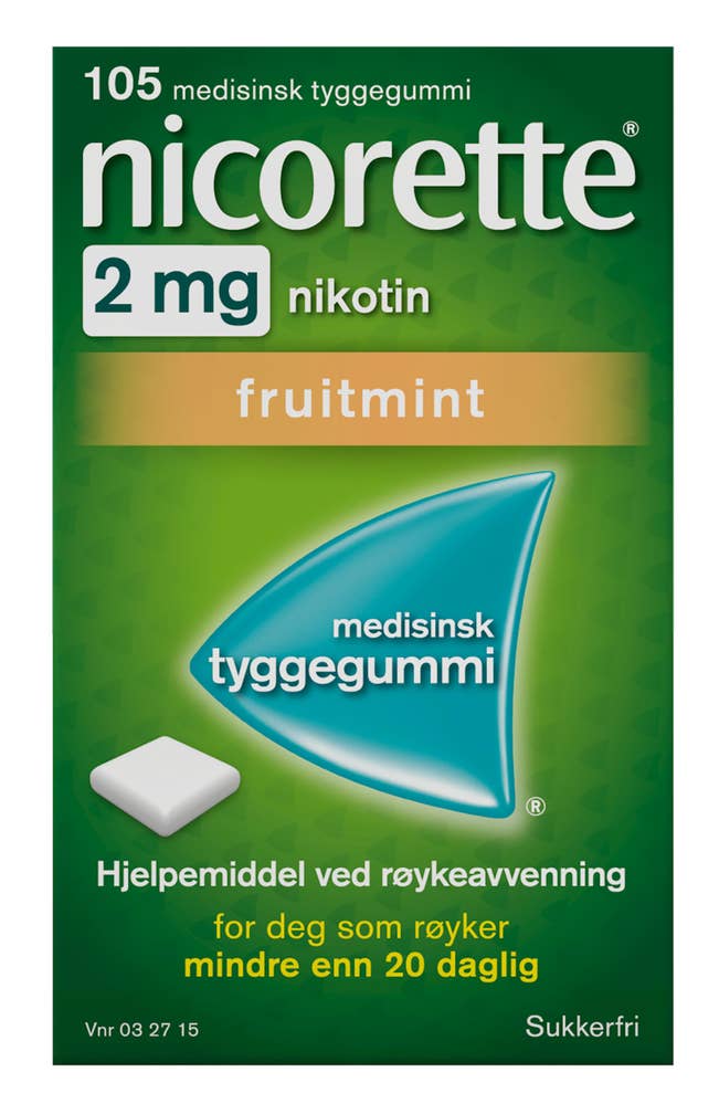 Nicorette Fruitmint 2 mg nikotin Tyggegummi