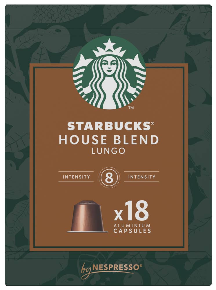 Starbucks House Blend multipack Lungo, 18 kapsler, intensitet 8