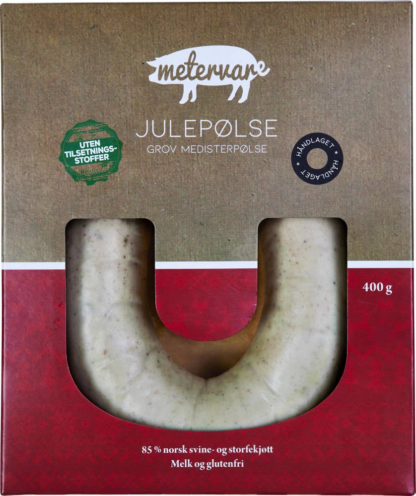 Metervare As Julepølse Grov medisterpølse