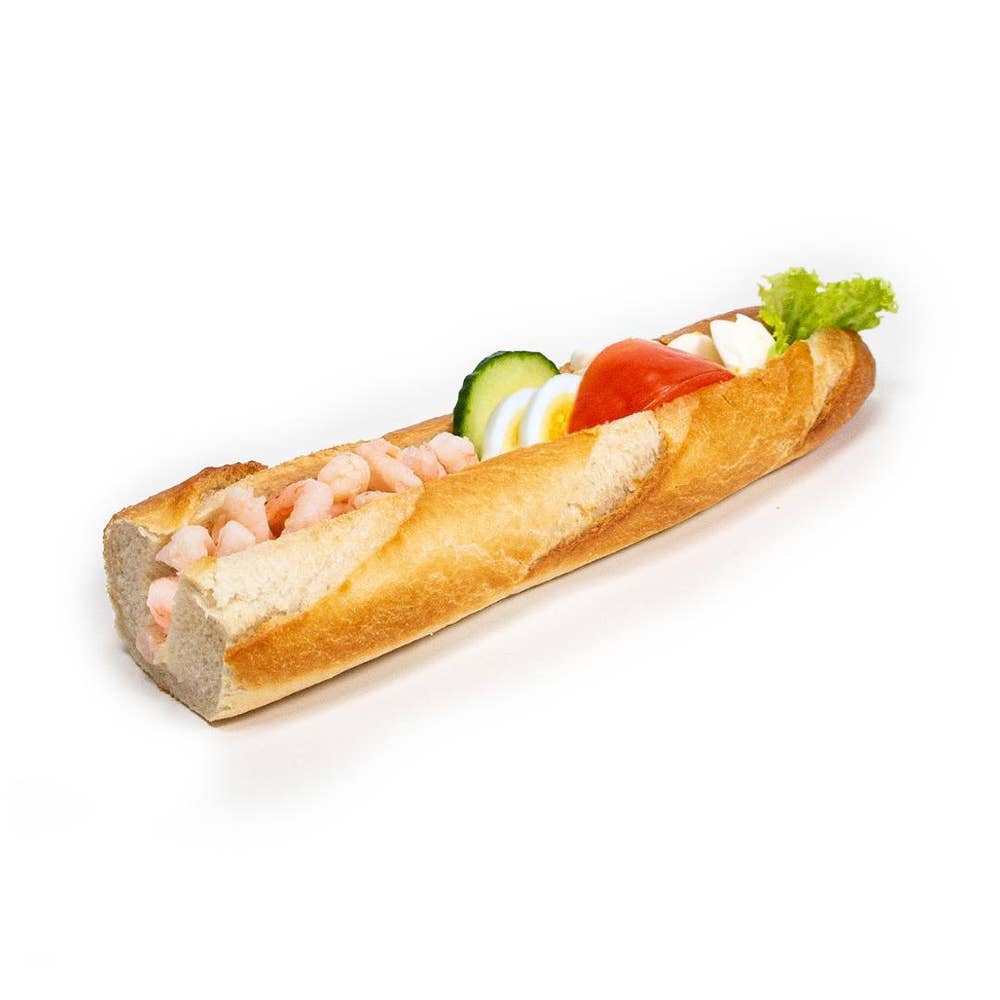 Norgescatering Baguette med reker og egg