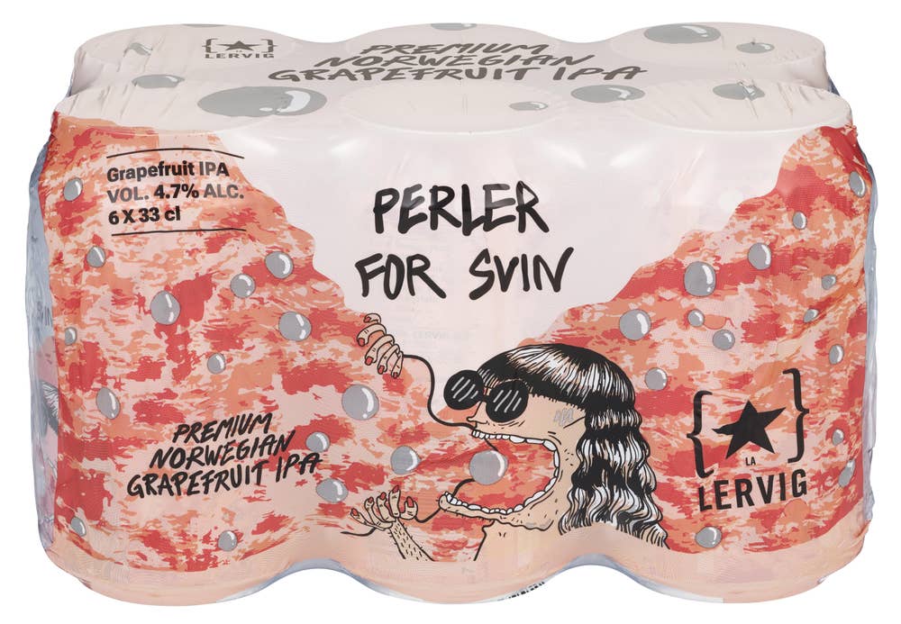 Lervig Perler for Svin Grapefruit 6x0,33l