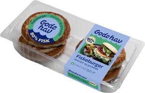 Gode Hav Fiskeburger med steinbit og gressløk