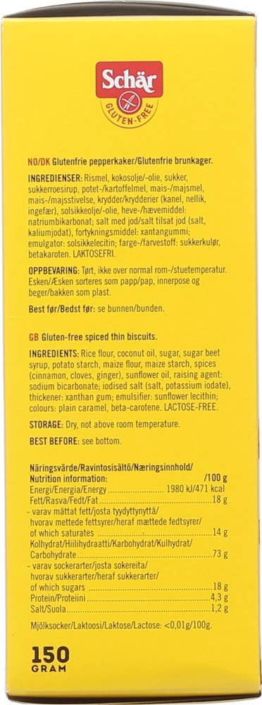 Schär Glutenfrie pepperkaker