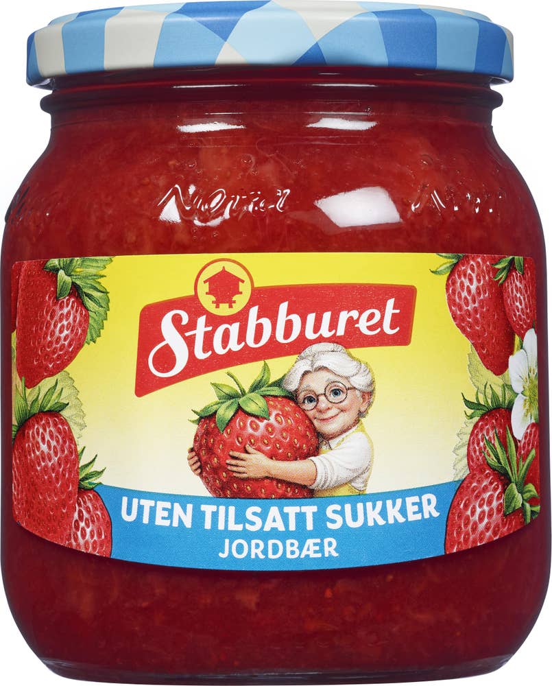 Stabburet Jordbærsyltetøy Uten tilsatt sukker