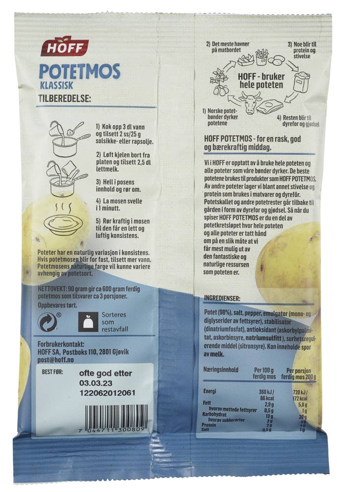 HOFF Potetmos Klassisk