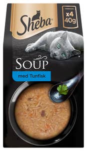 Sheba Soup med tunfisk våtfôr til katter 4x40g