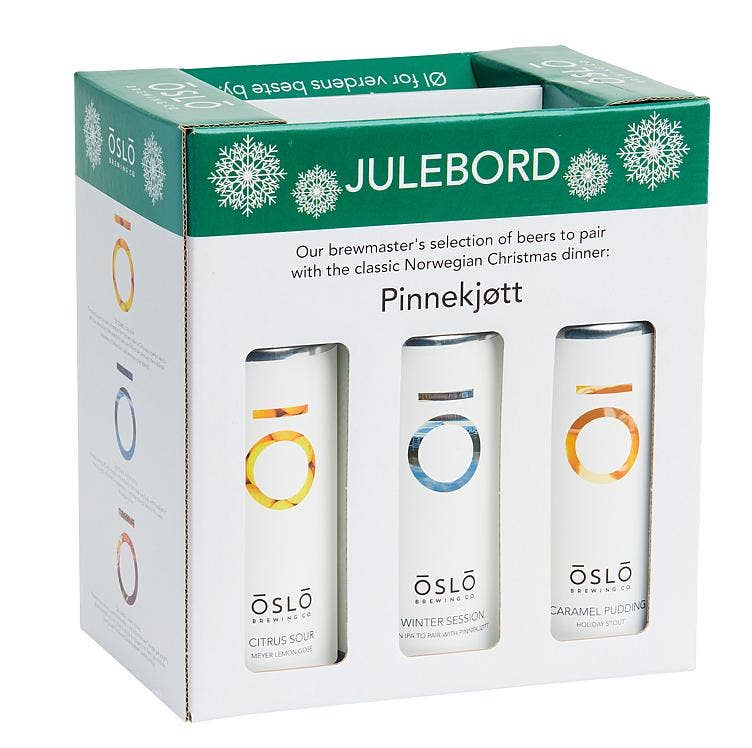 Oslo Brewing Company Julebord Ølpakke til Pinnekjøtt 6 x 0,44L