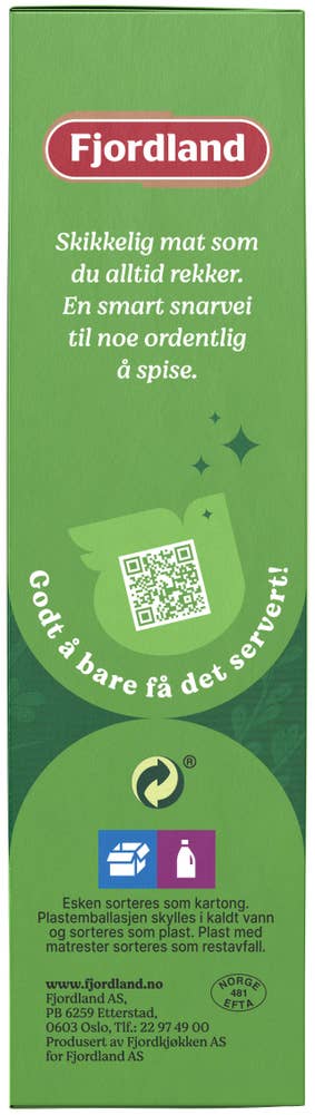 Fjordland Svenske kjøttboller I fløtesaus med potetstappe og tyttebærsyltetøy