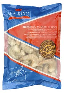 Sea King Scampi 16/20 Rå med skall uten hode
