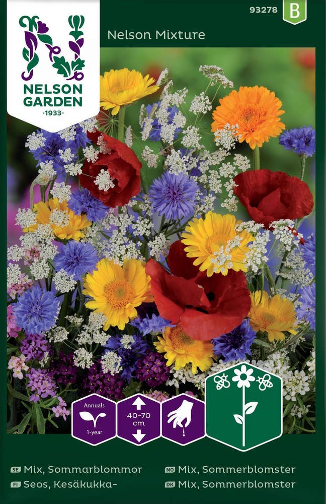 Nelson Garden Mix sommerblomster