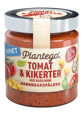 Plantego Grønnsakspålegg Tomat & kikerter med basilikum