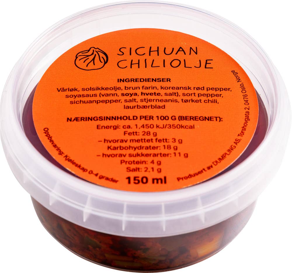 Dumpling AS Sichuan-chiliolje