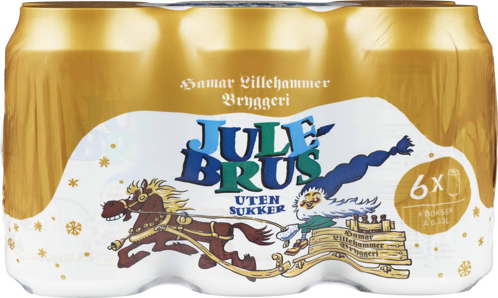 Hamar Lett julebrus 6 x 0,33L