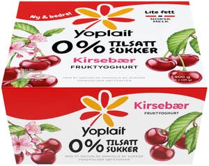 Yoplait 0% Kirsebær, 4x125g