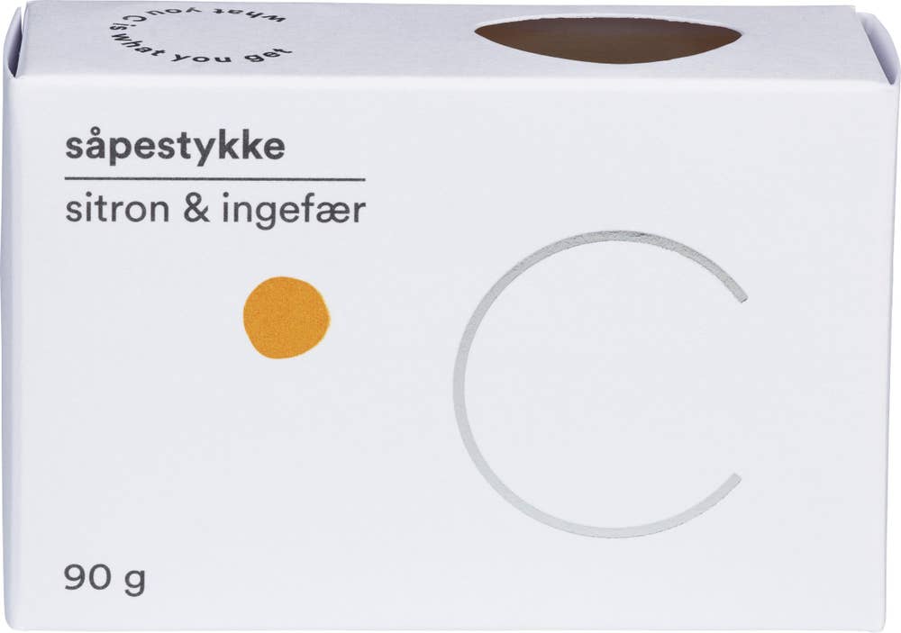 C soaps Såpestykke sitron og ingefær