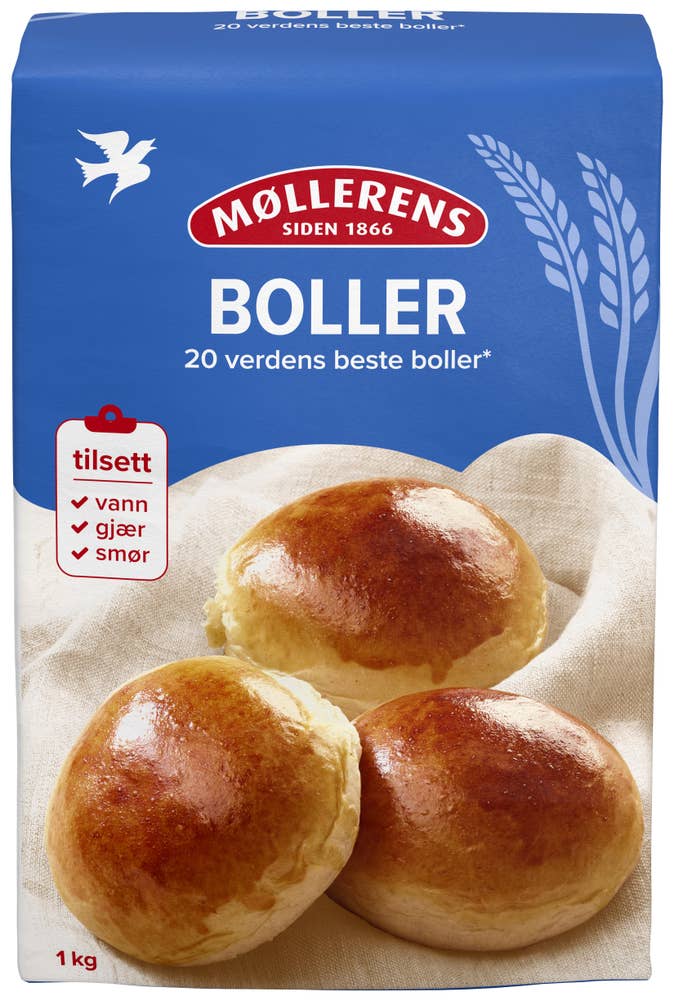 Norgesmøllene Boller 1-2-3