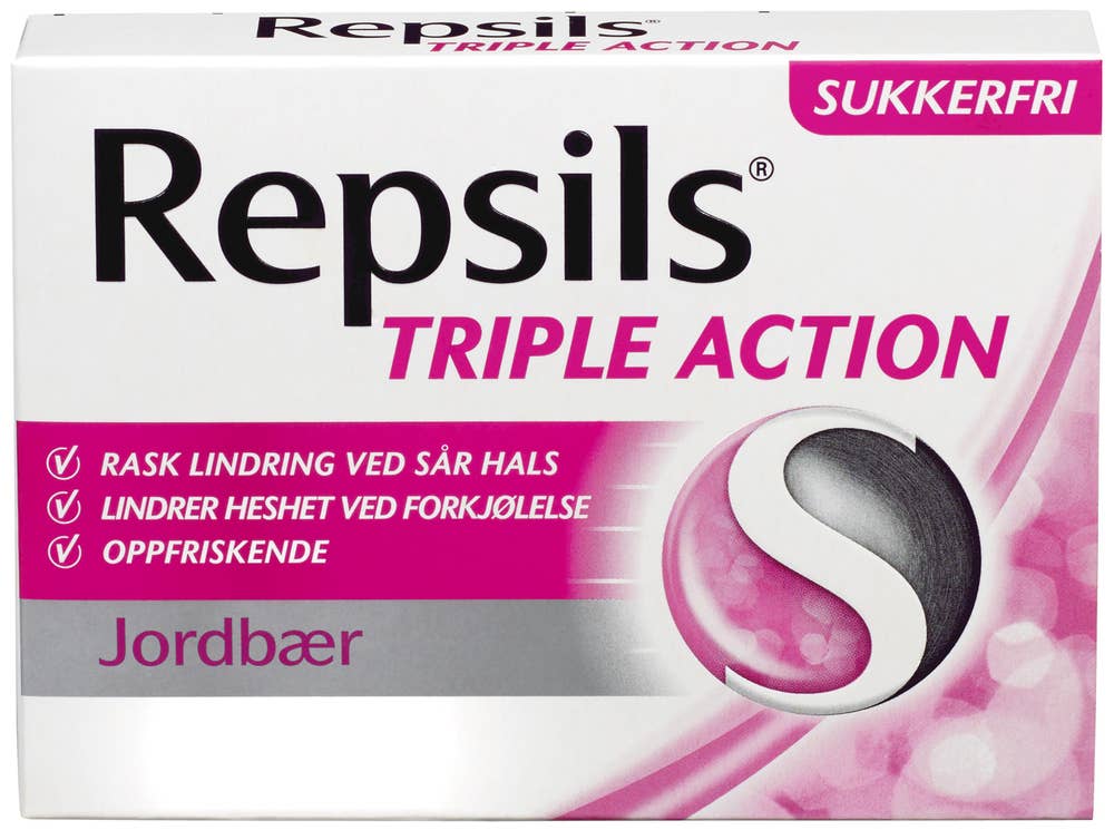 Repsils Halstabletter Jordbær sukkerfri
