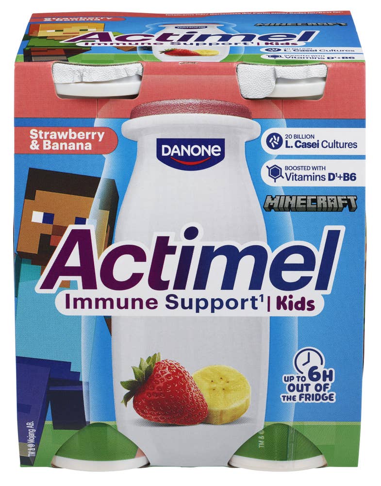 ACTIMEL Drikkeyoghurt jordbær og banan