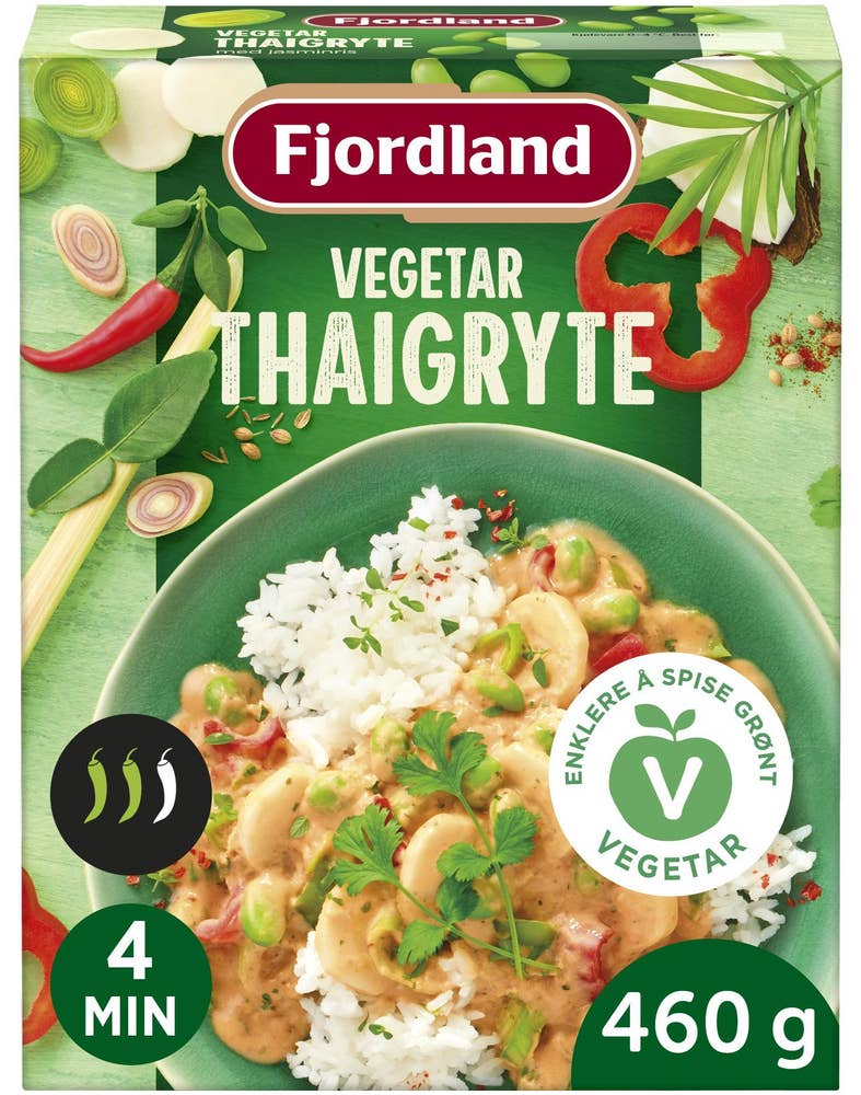 Fjordland Vegetar Thaigryte Med jasminris