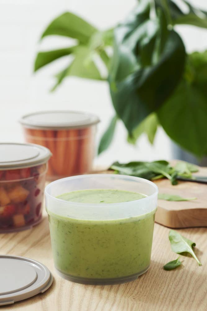 Smartstore Matoppbevaringsboks Rund, 0,6 l, grå