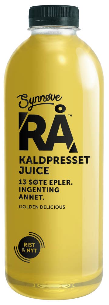 Rå Kaldpresset Eplejuice