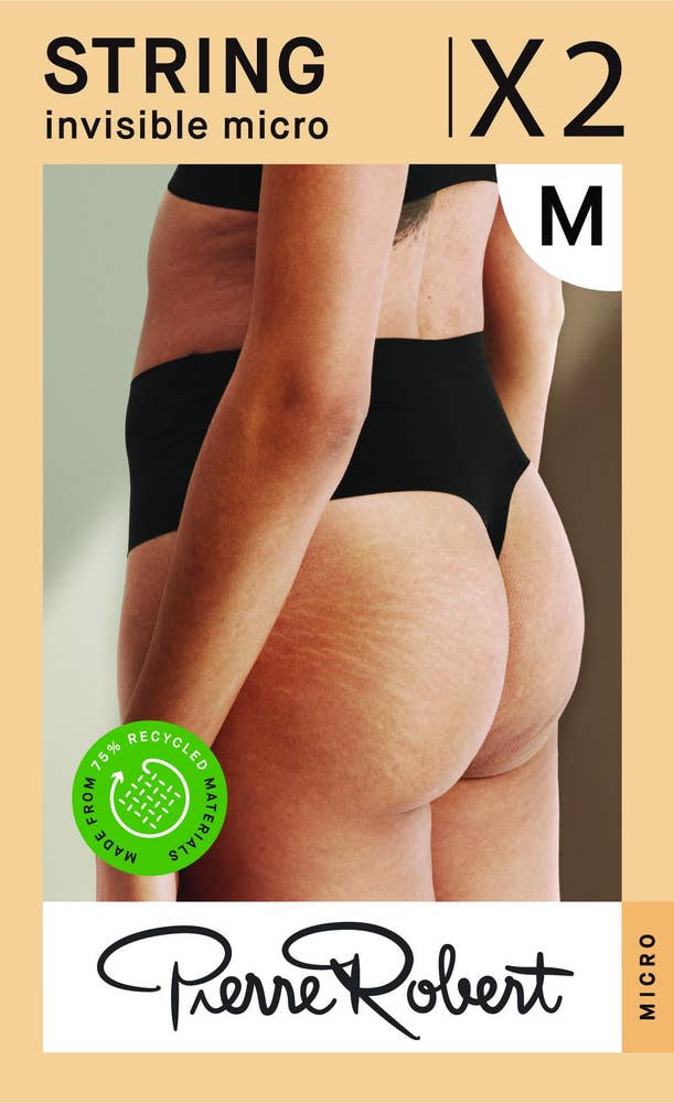 Pierre Robert String Mikro Sort, str. M