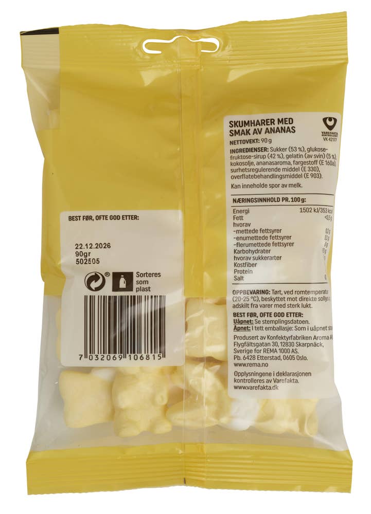 Påskeharer Med smak av ananas