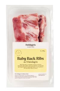Heldiggris Baby Back Ribs Frilandsgris ca 500g