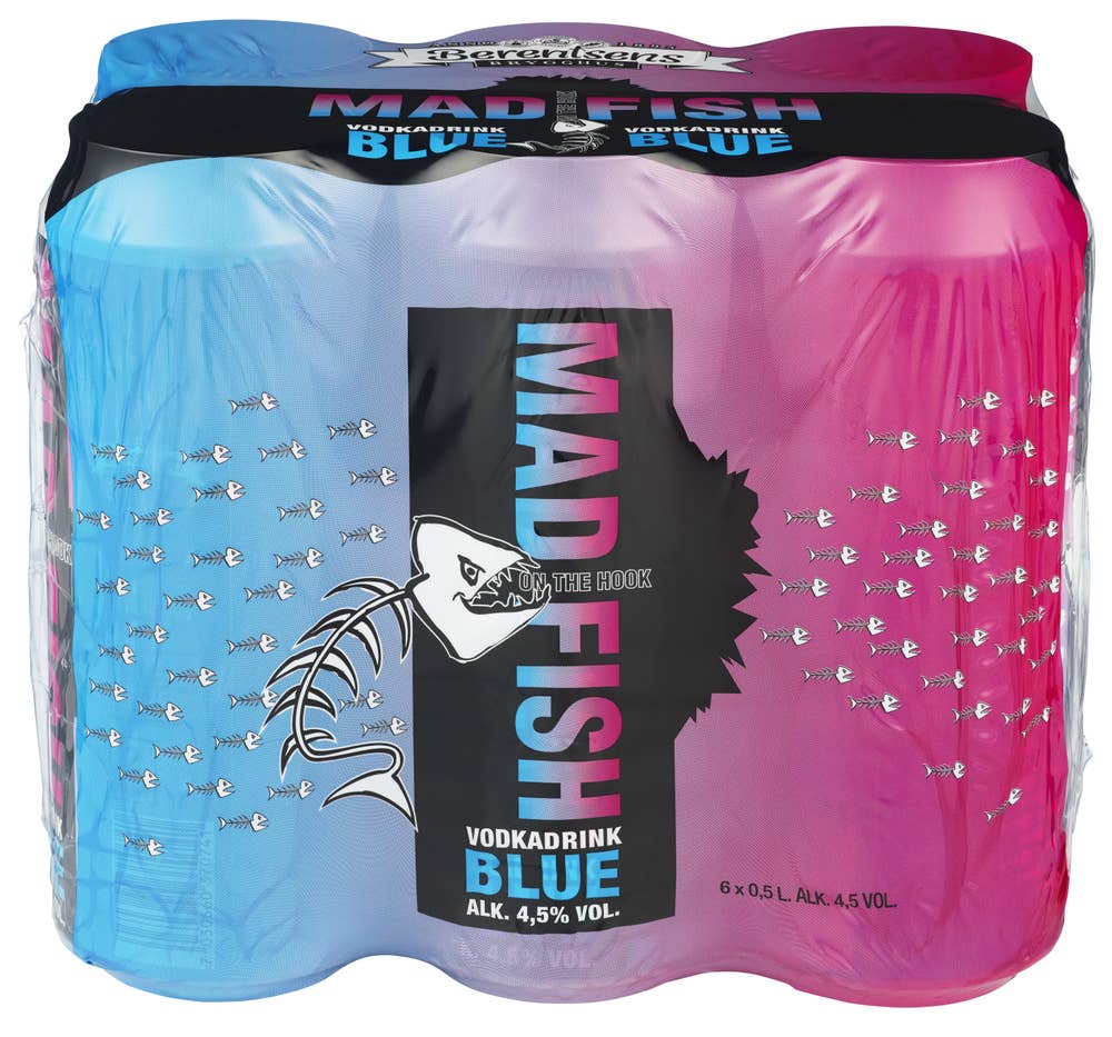 Mad Fish Vodka Blue 6x0,5l
