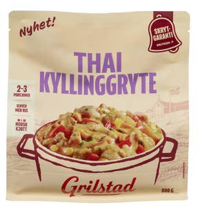 Grilstad Thai Kyllinggryte Til familien! Gryte med kylling, grønnsaker og saus