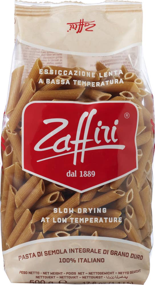 ZAFFIRI Fullkorn penne rigate