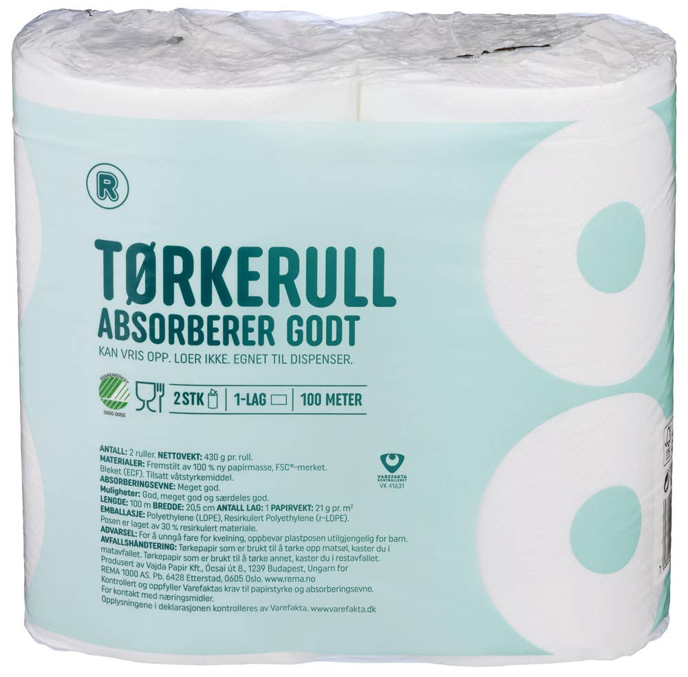 R Tørkerull Egnet til dispenser